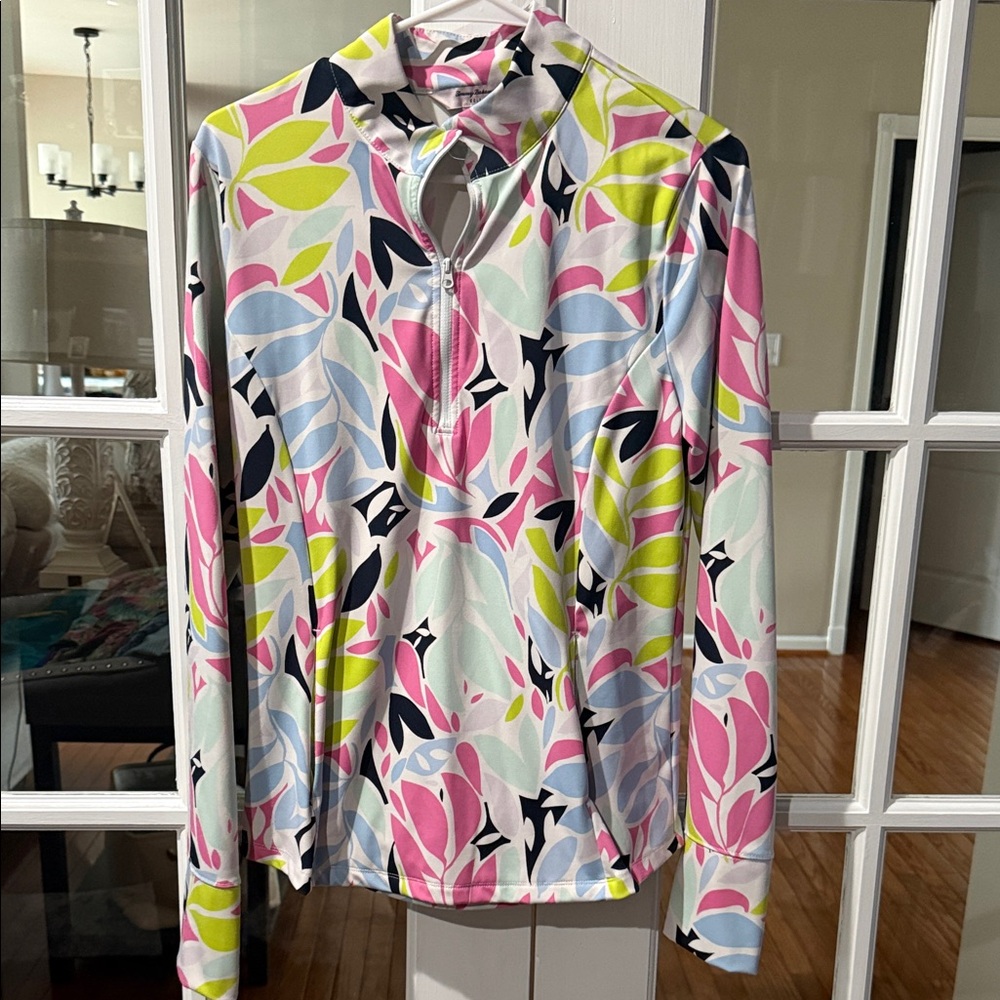 Tommy Bahama Multicolor Floral Long Sleeve Top